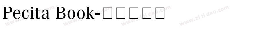 Pecita Book字体转换